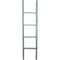 Ekena Millwork 15"W x 60"H x 3 1/2"D Vintage Farmhouse 4 Rung Ladder, Barnwood Decor Collection, Driftwood Blue DECR015X060X04LDRBU - alternate 2